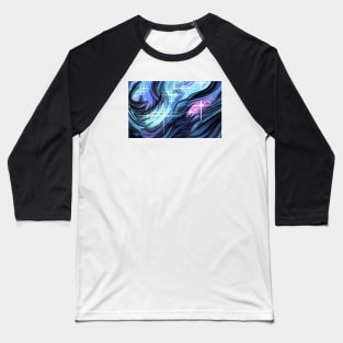 Cosmic Galaxy Stars Swirls Baseball T-Shirt